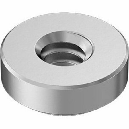BSC PREFERRED 18-8 Stainless Steel Press-Fit Nut for Sheet Metal 4-40 Thread for .03 Minimum Panel Thickness, 25PK 96439A100